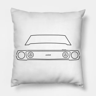 1973 AMC Javelin classic car outline graphic (black) Pillow