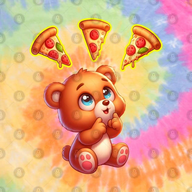 Pizza Delirium Cute Kawaii by Teddy Club