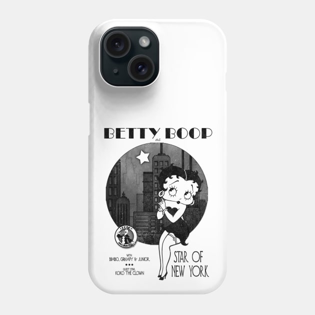 Betty Boop - Star of New York Phone Case by Affiliate_onga