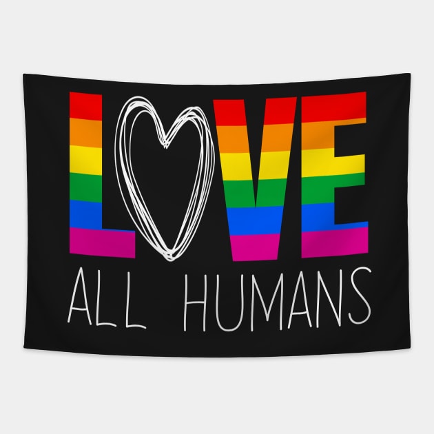 LGBT Pride Rainbow Love LGBTQ Pride Allyship Tapestry by gogo-jr