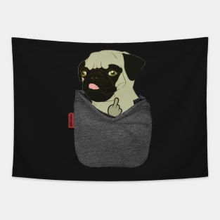 Pug You Pocket Tapestry