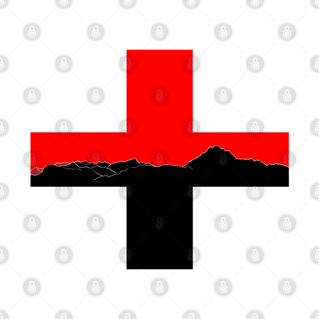 Swiss Mountain Flag by AmitDesignsTees