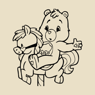 care bear with horseback T-Shirt