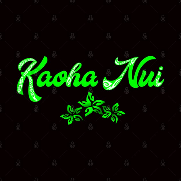 KAOHA NUI (Green) by Nesian TAHITI