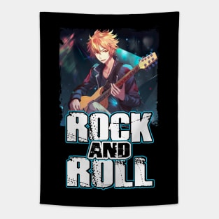 Rock Music Album Cover - Anime Shirt Tapestry