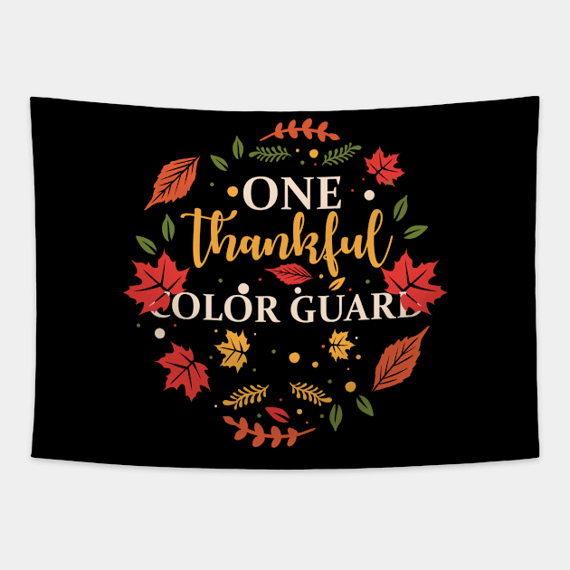 One Thankful Color Guard Thanksgiving Fall Tapestry by ElisamaAmarezw