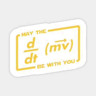 May the force (F=ma) be with you. Physics Maths Magnet