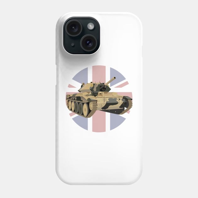 Crusader WW2 British Tank Phone Case by NorseTech