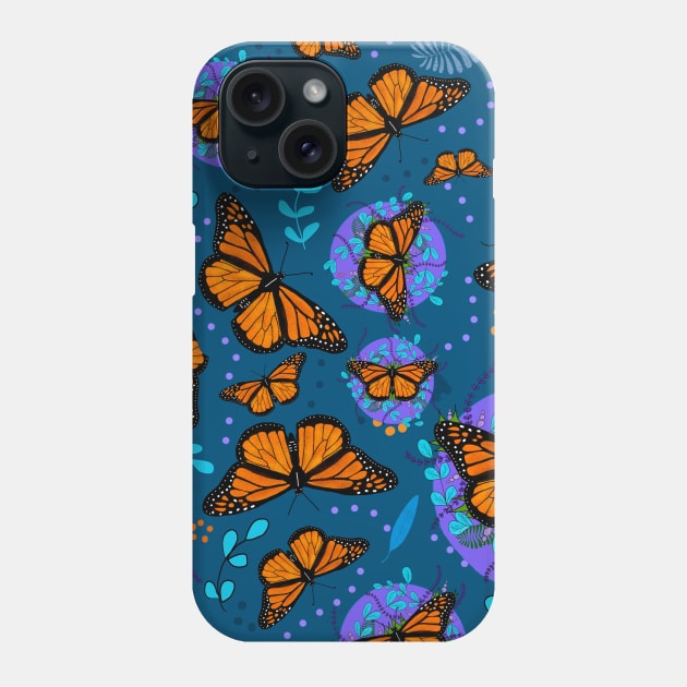 Monarch Butterfly Garden Phone Case by MMcBuck