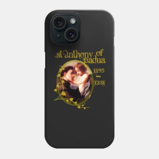 St Anthony of Padua Franciscan with Christ Jesus Catholic Saint Phone Case