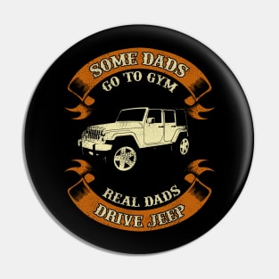 Dad and Jeep Pin