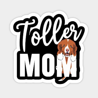 Toller Mom With A Puppy Hanging Magnet