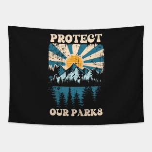 PROTECT OUR PARKS VINTAGE DESIGN Tapestry