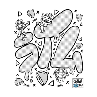 L1M0N Graffiti 6AT0W3AR Anniversary Tee (Linework) T-Shirt