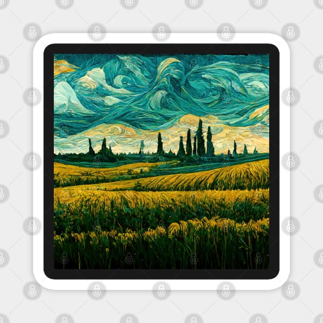 Illustrations inspired by Vincent van Gogh Magnet by VISIONARTIST