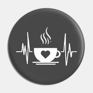 funny heartbeat coffee love coffee heart Pin