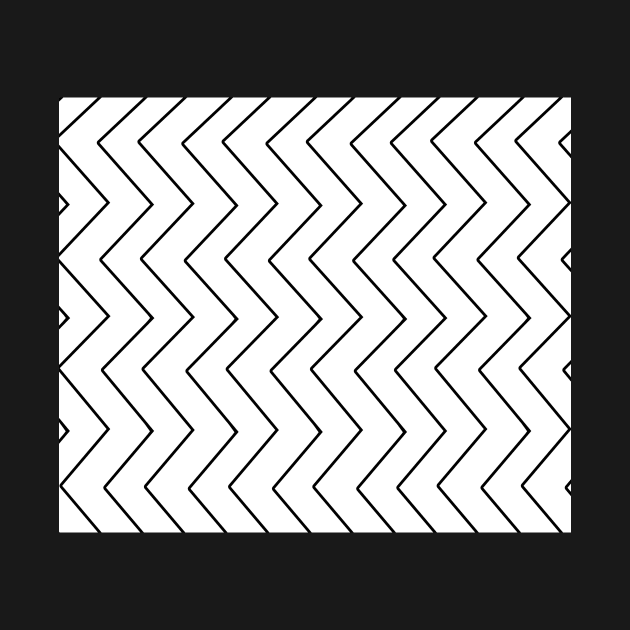 Abstract zigzag - black and white. by kerens