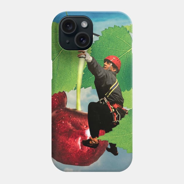 Cherry Picking Phone Case by collagebymarianne (Marianne Strickler)