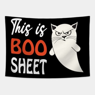 This is boo sheet 2020 funny halloween cat ghost Tapestry