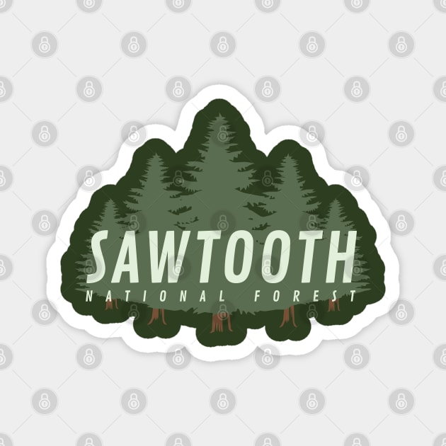 Sawtooth National Forest Magnet by Spatium Natura