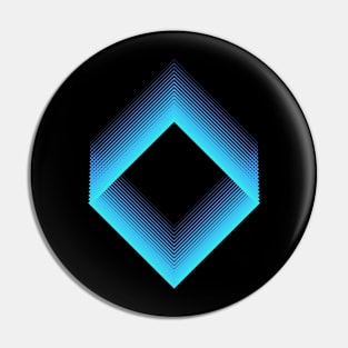 Abstract Diamond Gradient 2 Pin