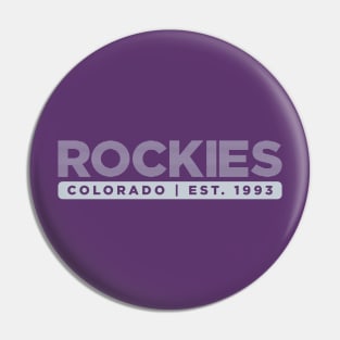 Rockies #2 Pin