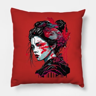 Japanese geisha Pillow