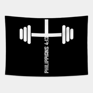 Christian Fitness Philippians 4 13 Bible Verse Tapestry