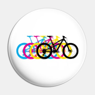 Mountain Biking - Colors Pin