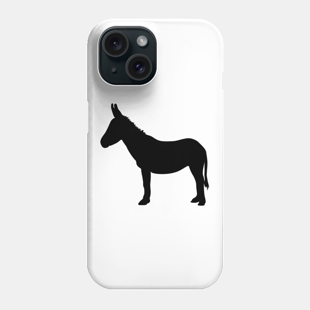 Donkey silhouette Phone Case by KC Happy Shop