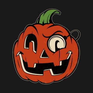 Retro Halloween Pumpkin T-Shirt