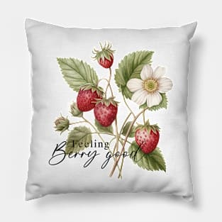 Wild Strawberries Pillow