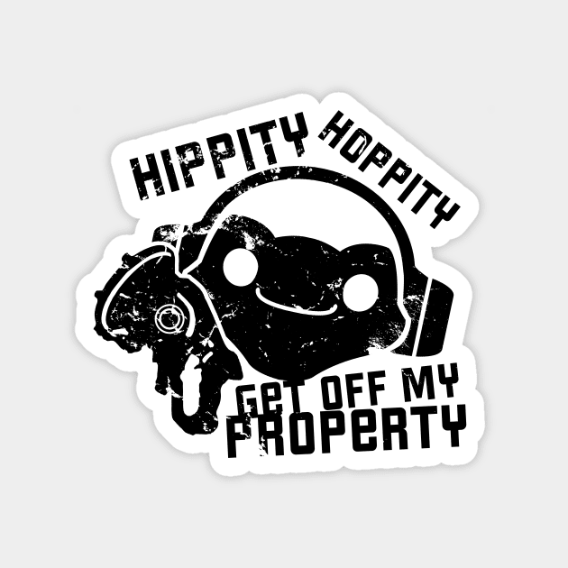 Overwatch Lucio Frog Hippity Hoppity Get Off My Property T-Shirt Magnet by WFDJ