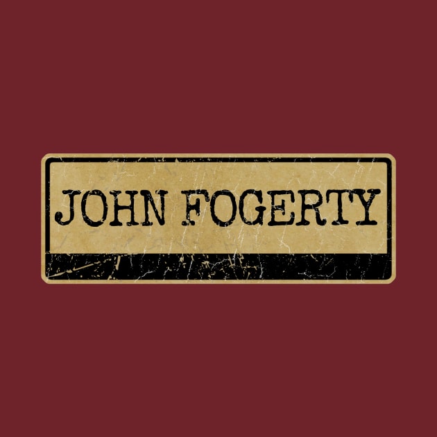 Aliska text black retro - John Fogerty by Aliska