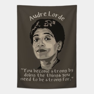 Audre Lorde Portrait and Quote Tapestry