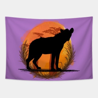 Hyena Silhouette - Savannah Tapestry