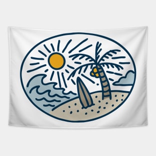 Surf and Beach Tapestry