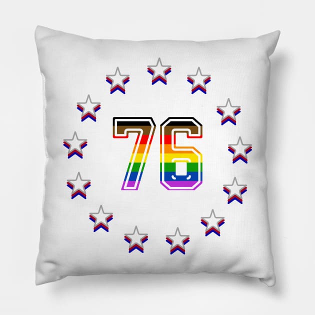 Pride '76 Pillow by OptionaliTEES