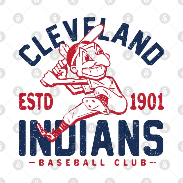 Retro Cleveland Indians by Buck Tee by Buck Tee