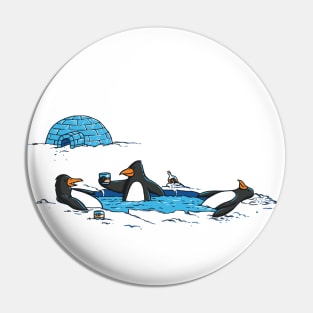Relaxing penguins Pin