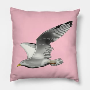 Flying seagull Pillow