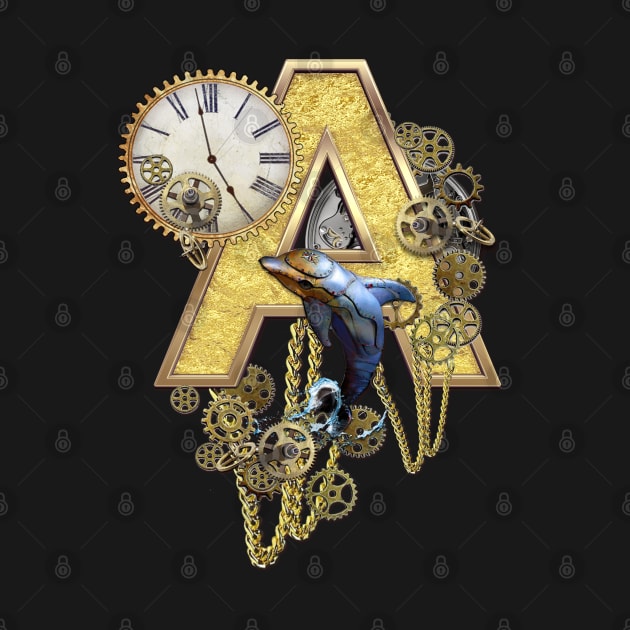 Steampunk Capital letter A by Just Kidding by Nadine May