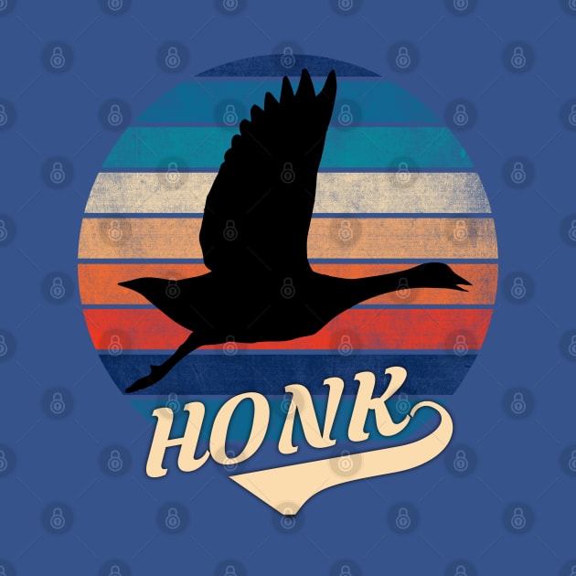 Goose Honk Retro Sunset by GypsyBluegrassDesigns