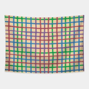 Plaid Pattern Light Tapestry