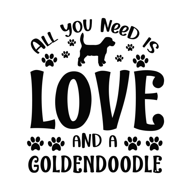 All you need is love and a Goldendoodle by BlackCatArtBB