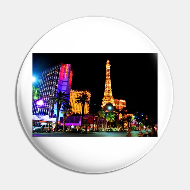 Eiffel Tower Paris and Ballys Hotel Las Vegas America Pin by AndyEvansPhotos