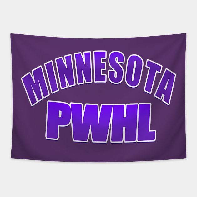 Gradient purple Minnesota PWHL colors Tapestry by thestaroflove