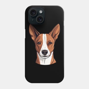 Basenji Face Cute Cartoon Puppy Dog Lover Phone Case