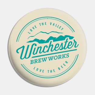 Winchester Brew Works logo (dark ink) Pin