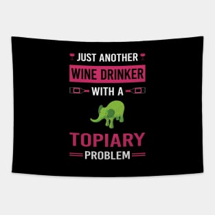 Wine Drinker Topiary Tapestry